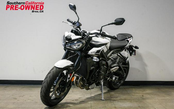 2024 Triumph Street Triple 765 R Crystal White