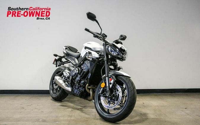 2024 Triumph Street Triple 765 R Crystal White