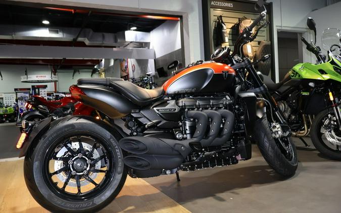 2026 Triumph Rocket 3 Storm R Satin Baja Orange/Matte Sapphire Storm R