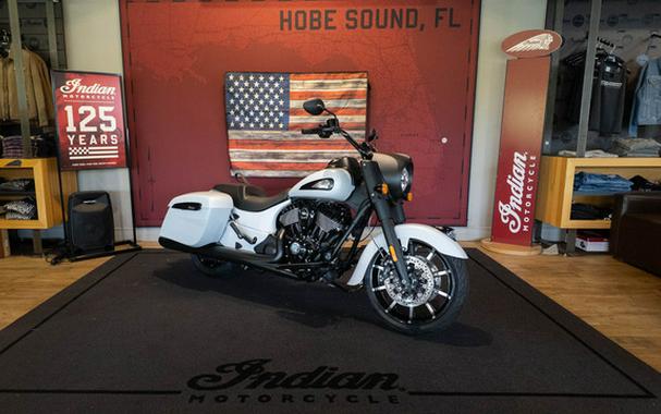 2026 Indian Springfield Dark Horse Ghost White Metallic Smoke