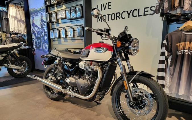 2024 Triumph Bonneville T100 Carnival Red/Fusion White