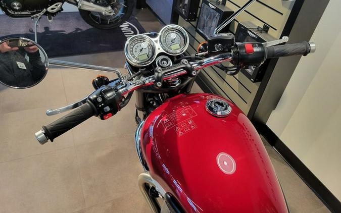 2024 Triumph Bonneville T100 Carnival Red/Fusion White