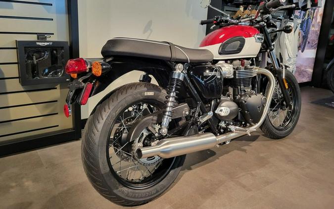 2024 Triumph Bonneville T100 Carnival Red/Fusion White