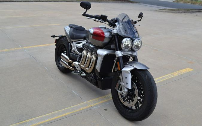 2022 Triumph Rocket 3 R Silver Ice Cranberry Red