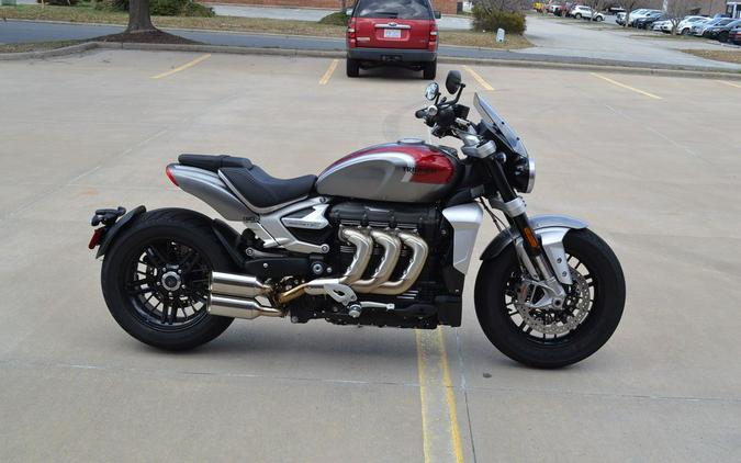 2022 Triumph Rocket 3 R Silver Ice Cranberry Red