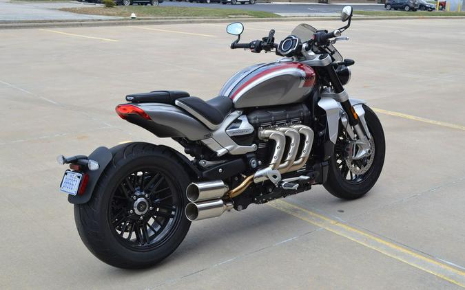 2022 Triumph Rocket 3 R Silver Ice Cranberry Red