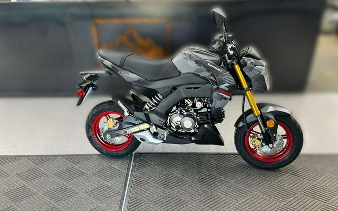 2024 Kawasaki Z125 PRO Cypher Camo Gray Matte/Metallic Matte Carbon Gray