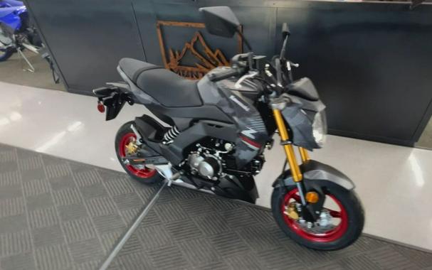 2024 Kawasaki Z125 PRO Cypher Camo Gray Matte/Metallic Matte Carbon Gray