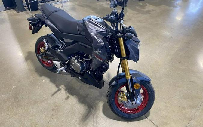 2024 Kawasaki Z125 PRO Cypher Camo Gray Matte/Metallic Matte Carbon Gray