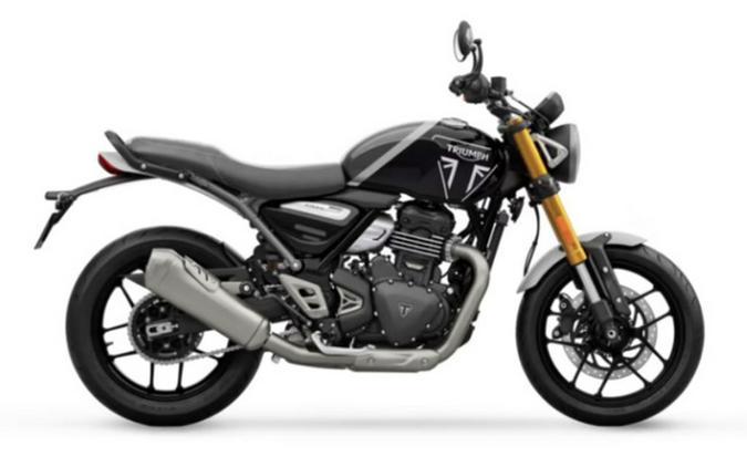 2025 Triumph Speed 400 Phantom Black / Storm Grey Carnival Red Storm Grey