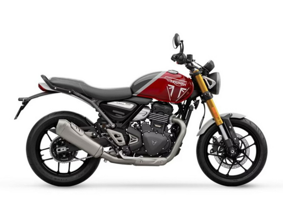 2025 Triumph Speed 400 Carnival Red Storm Grey