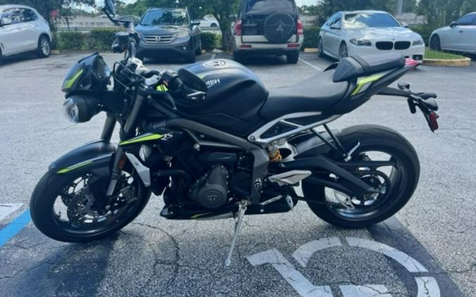 2022 Triumph Street Triple RS Matte Jet Black