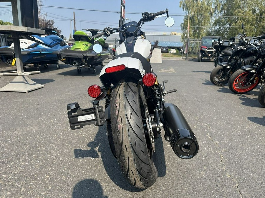 2025 Indian Motorcycle® 101 Scout® Ghost White Metallic with Graphics