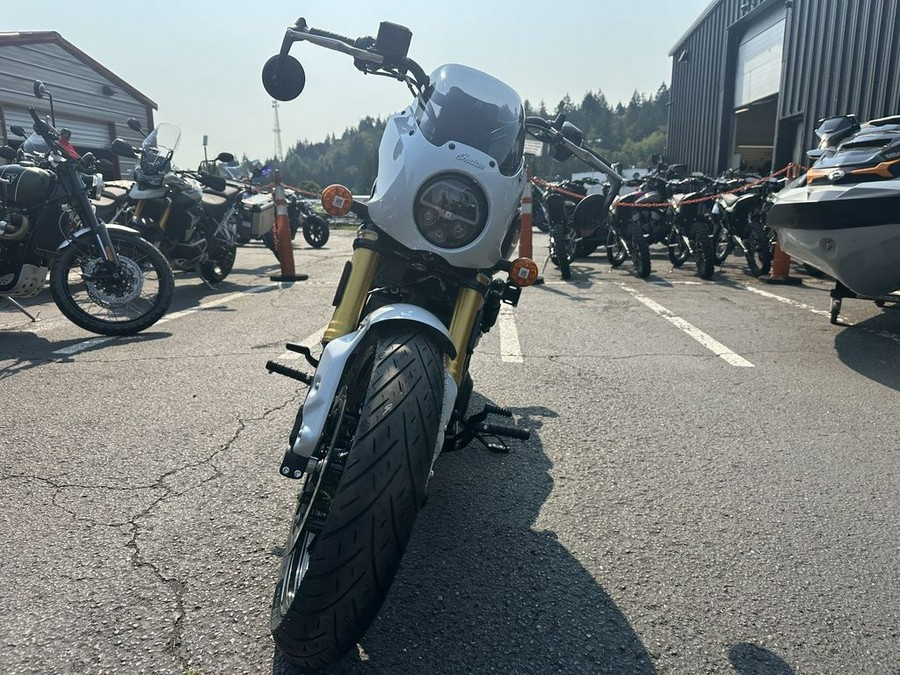 2025 Indian Motorcycle® 101 Scout® Ghost White Metallic with Graphics