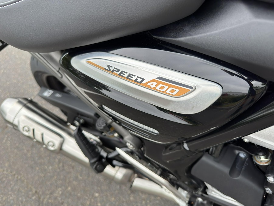 2025 Triumph SPEED 400 - PHANTOM BLACK - STORM GREY