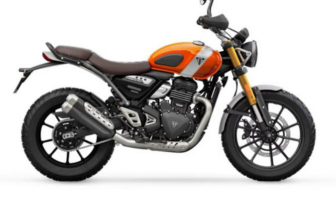 2026 Triumph Scrambler 400 X Baja OrangeAluminium