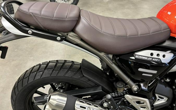 2026 Triumph Scrambler 400 X Baja OrangeAluminium