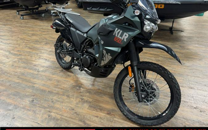 2025 Kawasaki KLR 650 S Metallic Matte Old School Green