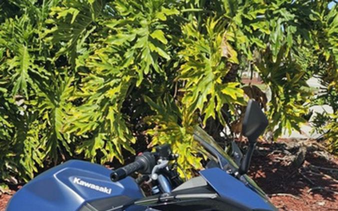 2026 Kawasaki Ninja 500 ABS Metallic Matte Twilight Blue