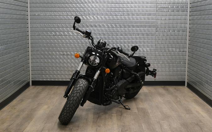 2025 INDIAN MOTORCYCLE SCOUT BOBBER LIMITED WITH TECHNOLOGY PACKAGE BLACK METALLIC