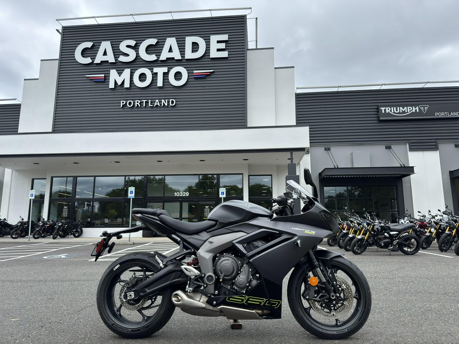 2025 Triumph Daytona 660 - SATIN GRANITE - SATIN JET BLACK