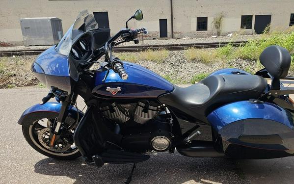 2014 Victory Motorcycles® Cross Country™ Factory Custom Paint Boss Blue & Gloss Black