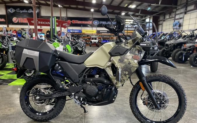 2026 Kawasaki KLR650 Adventure ABS Cypher Camo Beige