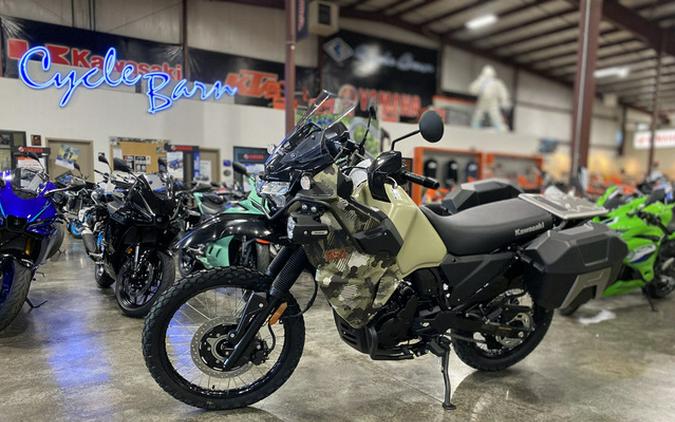 2026 Kawasaki KLR650 Adventure ABS Cypher Camo Beige