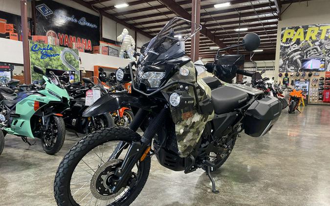 2026 Kawasaki KLR650 Adventure ABS Cypher Camo Beige