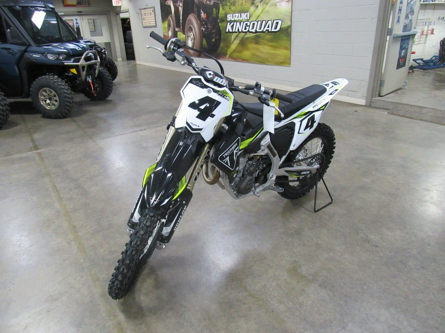 2025 Triumph TF 450-RC Edition Jet Black/Pure White