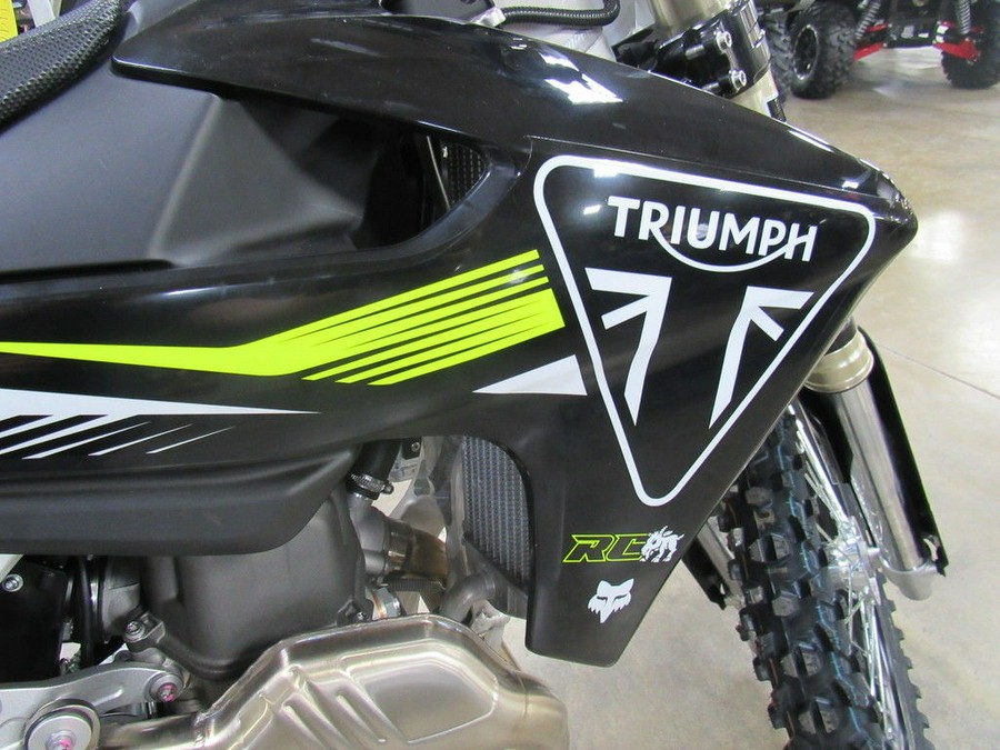 2025 Triumph TF 450-RC Edition Jet Black/Pure White