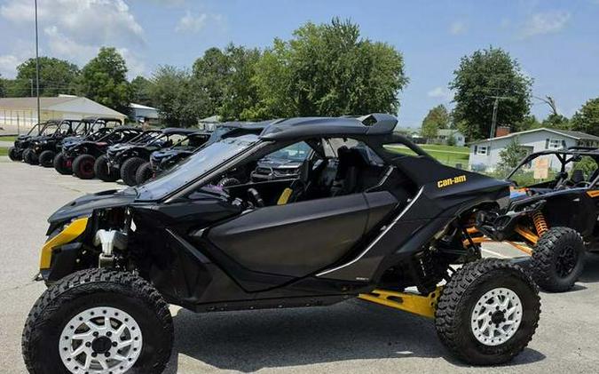 2024 Can-Am® Maverick R X RS with Smart-Shox Carbon Black & Neo Yellow
