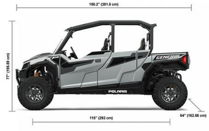 2022 Polaris Industries GENERAL XP 4 1000 Deluxe RIDE COMMAND Edition Matte Ghost White Metallic