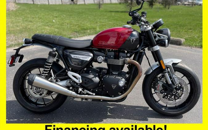 2024 Triumph Speed Twin 1200 Carnival Red/Storm Grey