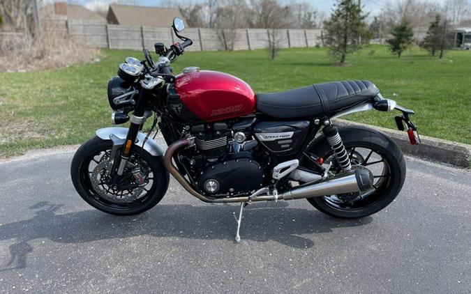 2024 Triumph Speed Twin 1200 Carnival Red/Storm Grey