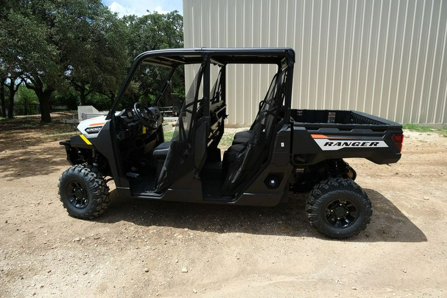 New 2025 POLARIS RANGER CREW 1000 PREMIUM WHITE LIGHTNING