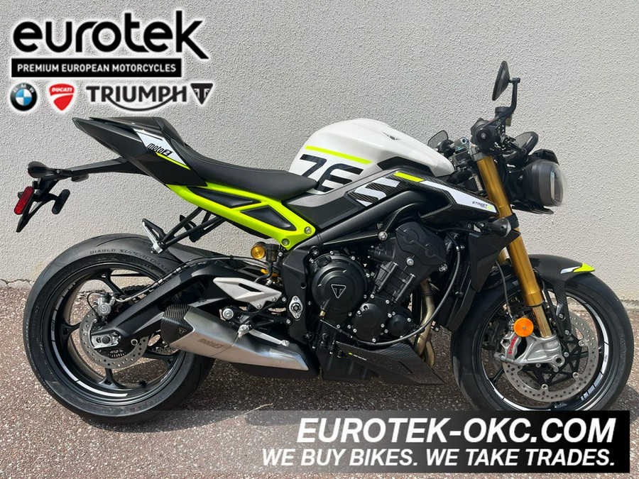 2024 Triumph Street Triple 765 Moto2 Edition Crystal White