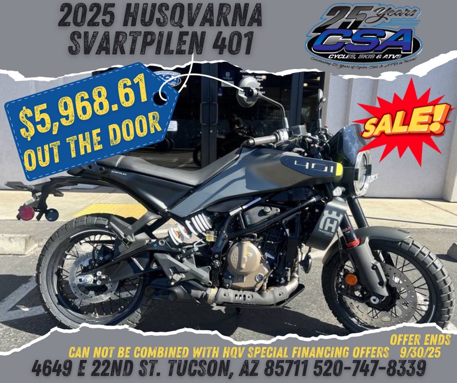 2024 Husqvarna Motorcycles Svartpilen 401