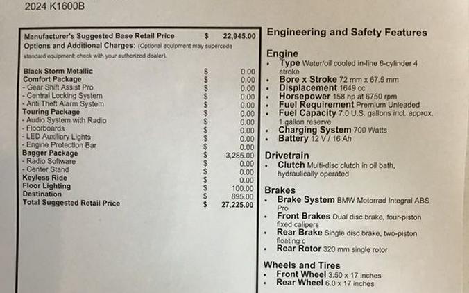 2024 BMW K1600B