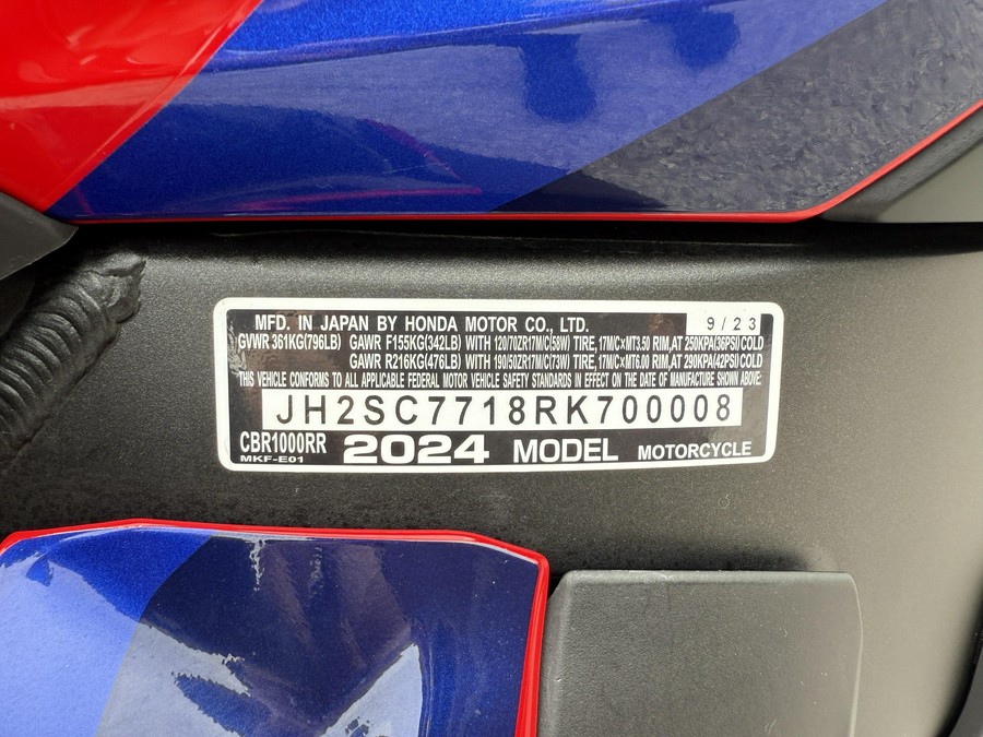 2024 Honda CBR 1000RR ABS