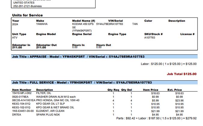 2024 YAMAHA KODIAK 450 EPS SE - A107783