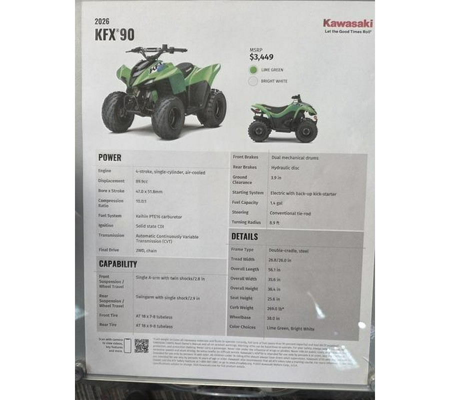 2026 Kawasaki KFX®90