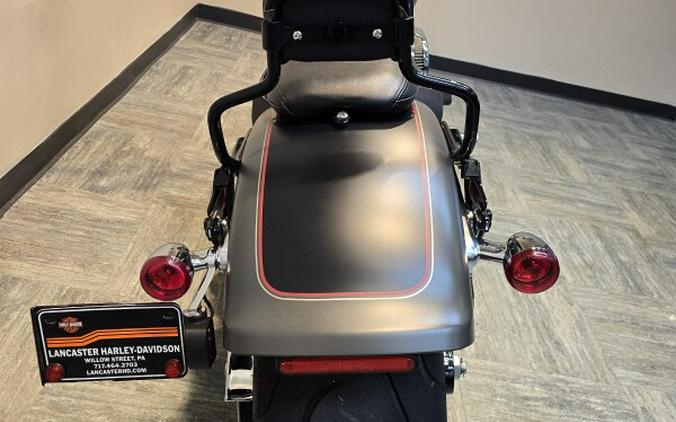 2019 Harley-Davidson® Fat Boy® 114 Industrial Gray Denim/Black Denim FLFBS