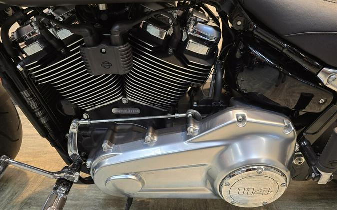 2019 Harley-Davidson® Fat Boy® 114 Industrial Gray Denim/Black Denim FLFBS