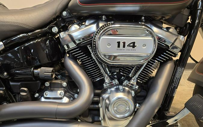 2019 Harley-Davidson® Fat Boy® 114 Industrial Gray Denim/Black Denim FLFBS