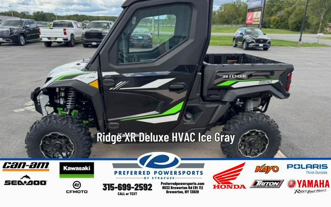 2025 Kawasaki RIDGE XR Deluxe HVAC Ice Gray