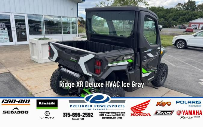 2025 Kawasaki RIDGE XR Deluxe HVAC Ice Gray