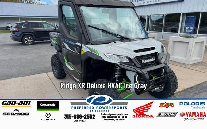 2025 Kawasaki RIDGE XR Deluxe HVAC Ice Gray