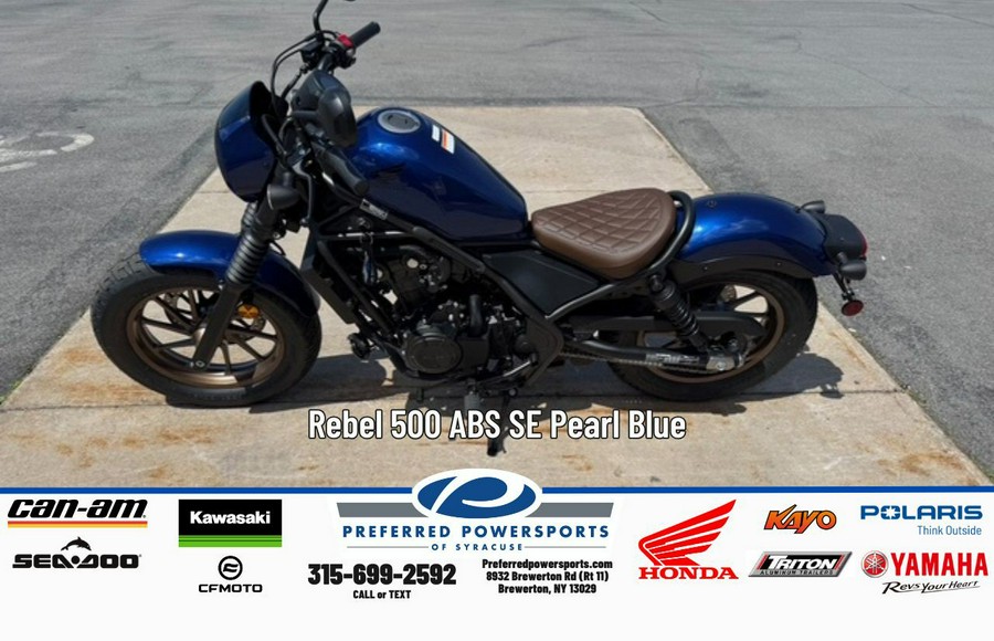 2026 Honda Rebel 500 ABS SE Pearl Blue