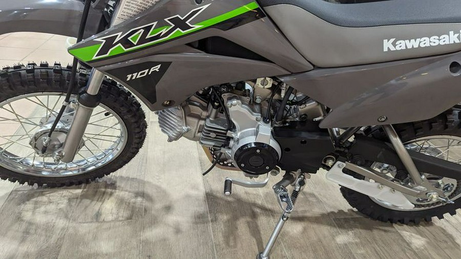 New 2024 KAWASAKI KLX110R BATTLE GRAY